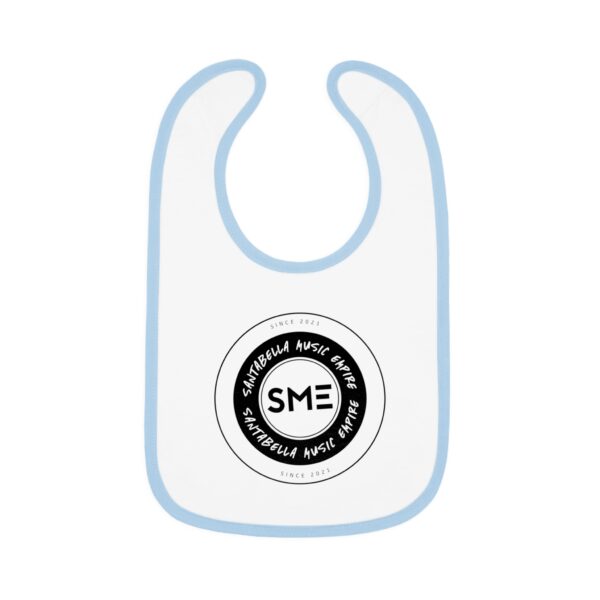 Baby Contrast Trim Jersey Bib - Image 4