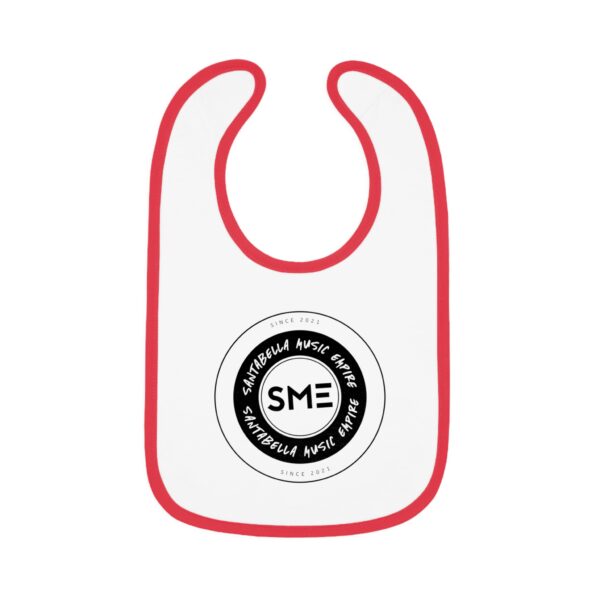 Baby Contrast Trim Jersey Bib - Image 10