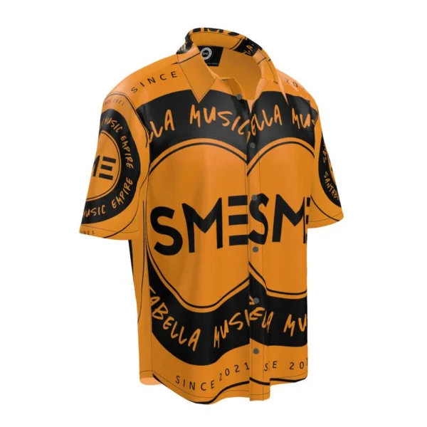 VIP SILK SHIRT LOGO ALL OVER (ORANGE)