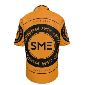 VIP SILK SHIRT LOGO ALL OVER (ORANGE)