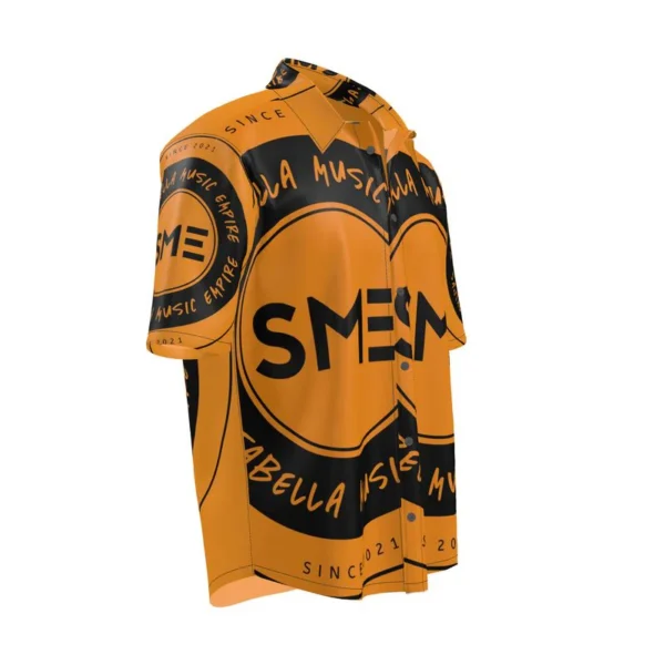 VIP SILK SHIRT LOGO ALL OVER (ORANGE) - Image 4
