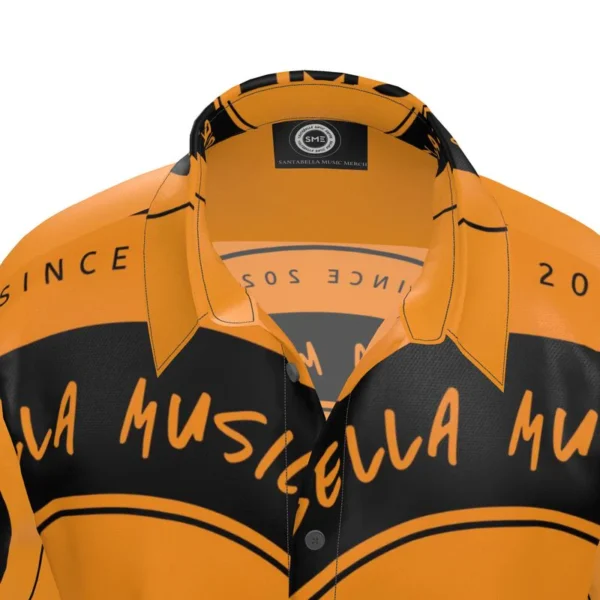 VIP SILK SHIRT LOGO ALL OVER (ORANGE) - Image 6