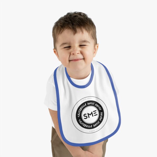 Baby Contrast Trim Jersey Bib - Image 15